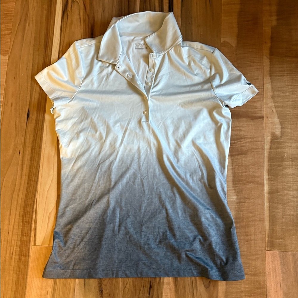 Nike Women’s Golf Dri-FIT Polo Shirt in Grey Ombré